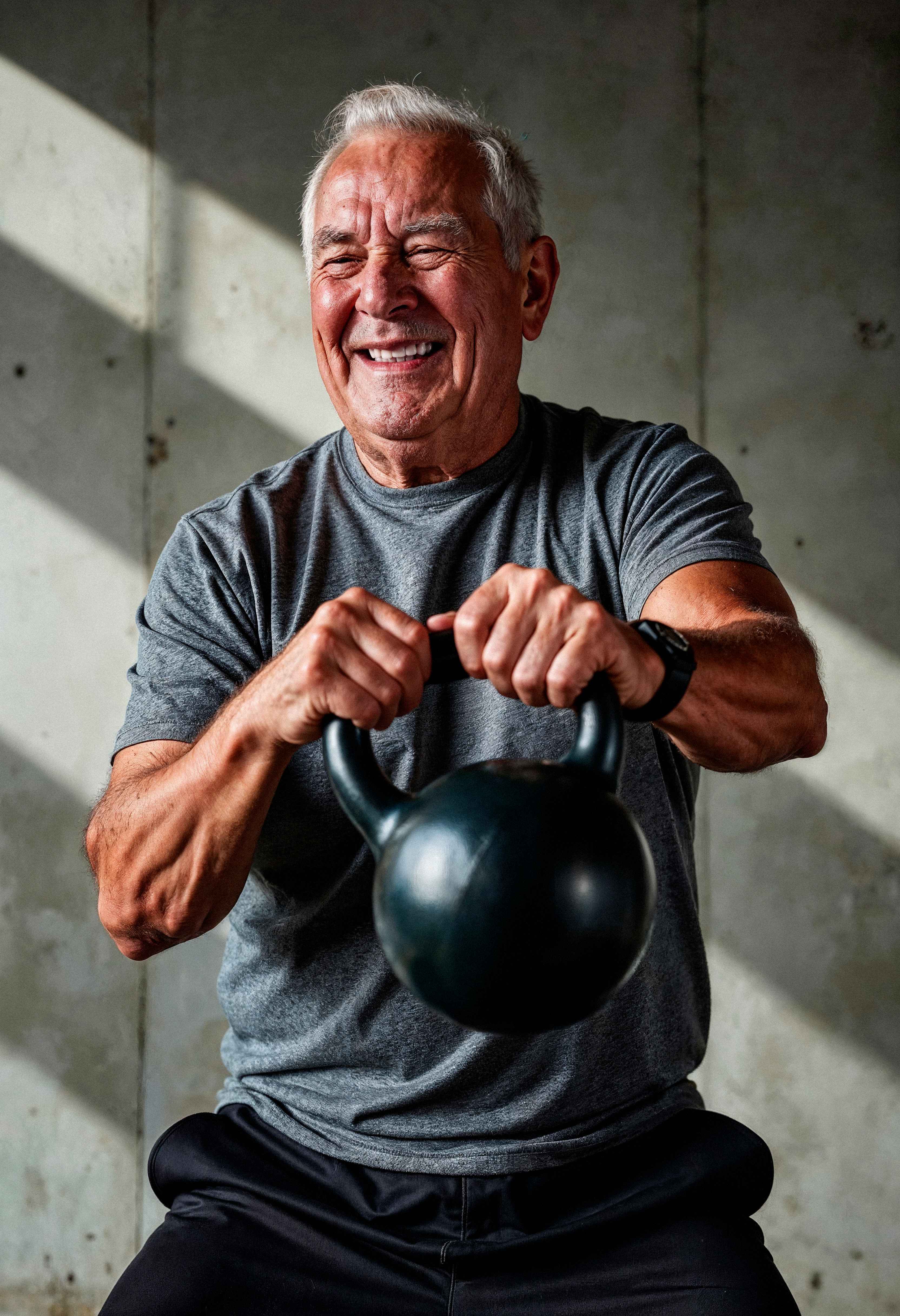 Aluno 50+ treinando com acompanhamento de instrutor na Fábrica CT